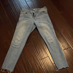 Old navy rockstar super skinny ankle mid rise jeans